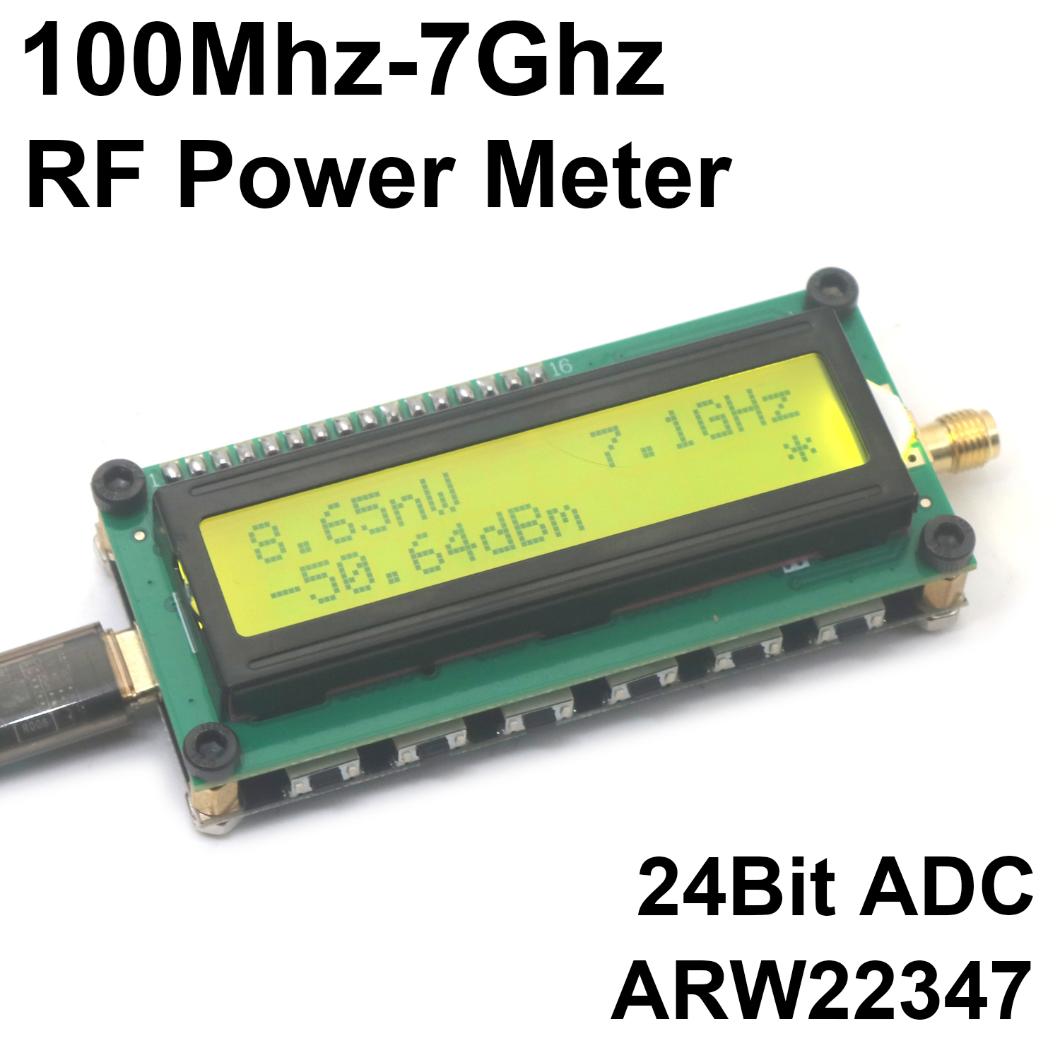 Co Detector Plug - ARW22347 1Mhz-7.1Ghz RF Power Meter Broadband