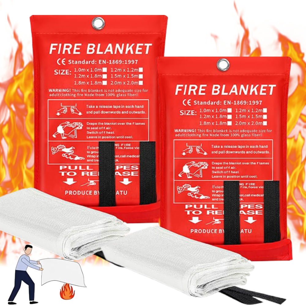 Fire Blanket Kitchen - Fire Blanket 1/1.2/2M Easy & Quick