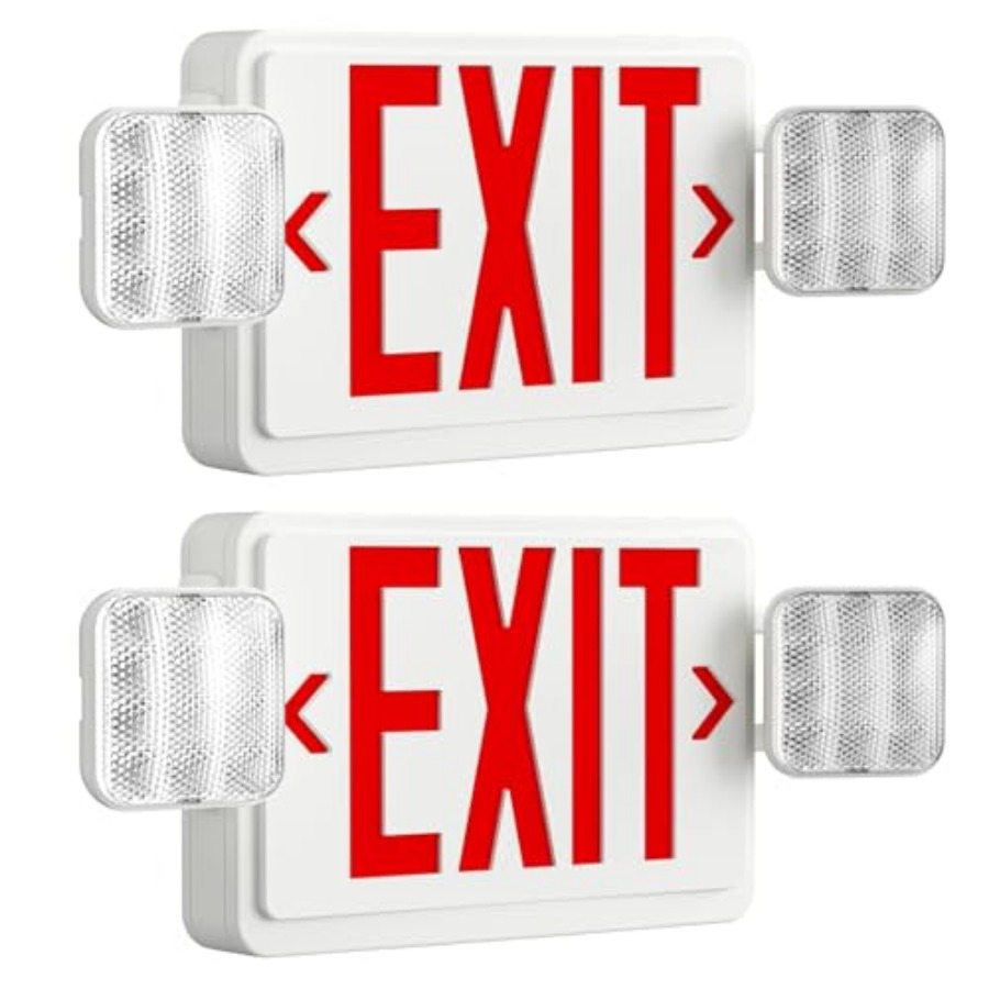 LED Exit Sign with Emergency L - Emergency Exit Sign บทวิจารณ์และราคา