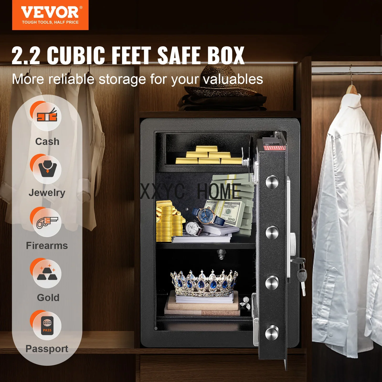 Electric Safe 2.2/1.8 Cubic Fe - Fire Safe Document บทวิจารณ์และราคา