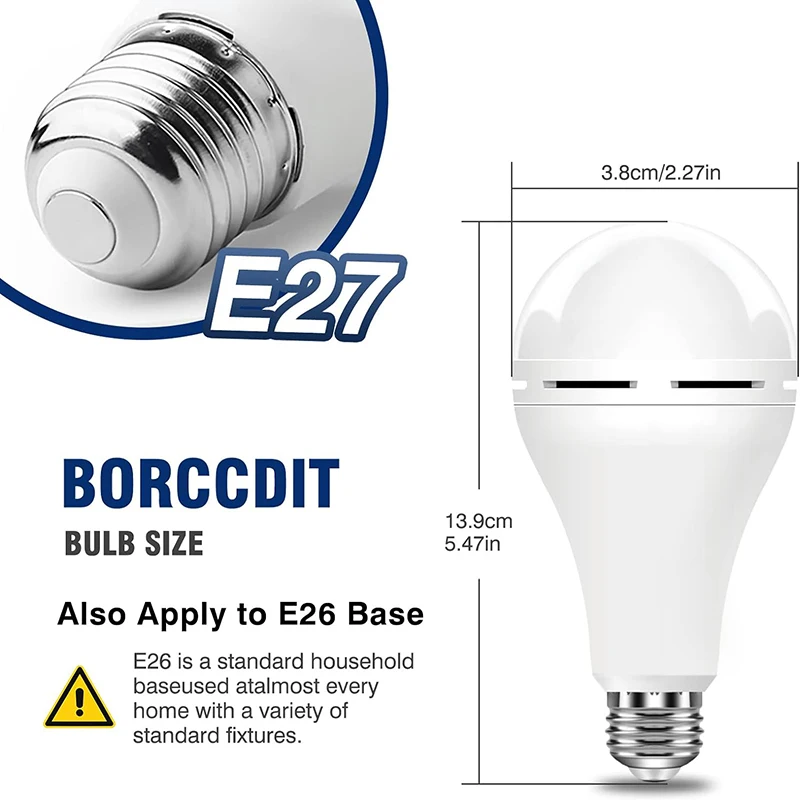1/3 Pcs Rechargeable Bulb LED  - Power Outage Light บทวิจารณ์และราคา