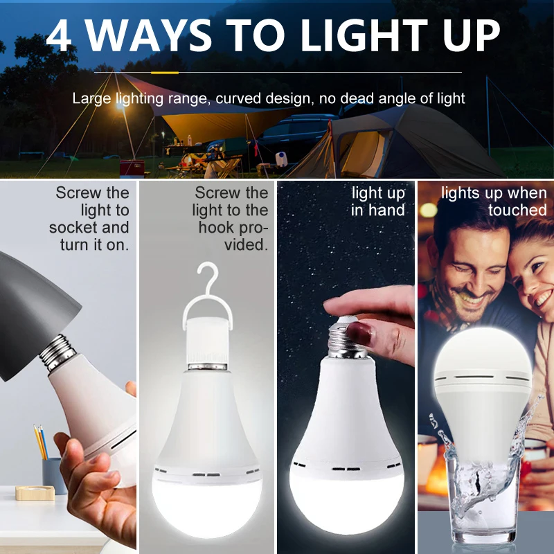 1/3 Pcs Rechargeable Bulb LED  - Power Outage Light บทวิจารณ์และราคา