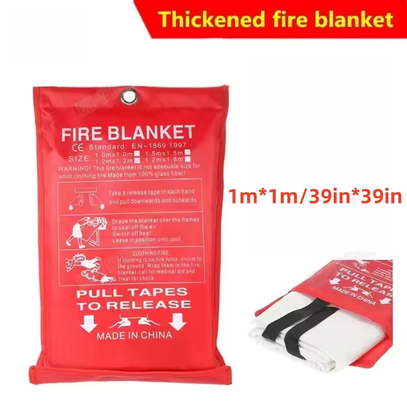 1mx1m Fire Blanket Emergency E - Fire Blanket Kitchen บทวิจารณ์และราคา