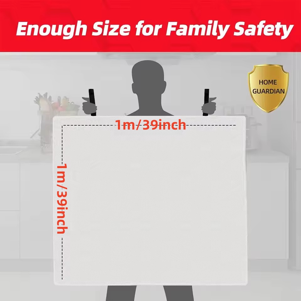 1mx1m Fire Blanket Emergency E - Fire Blanket Kitchen บทวิจารณ์และราคา