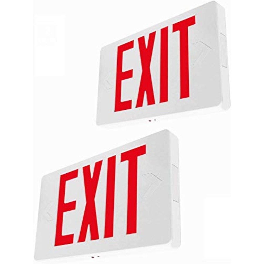 Ultra Slim LED Exit Sign, Red  - Emergency Exit Sign บทวิจารณ์และราคา