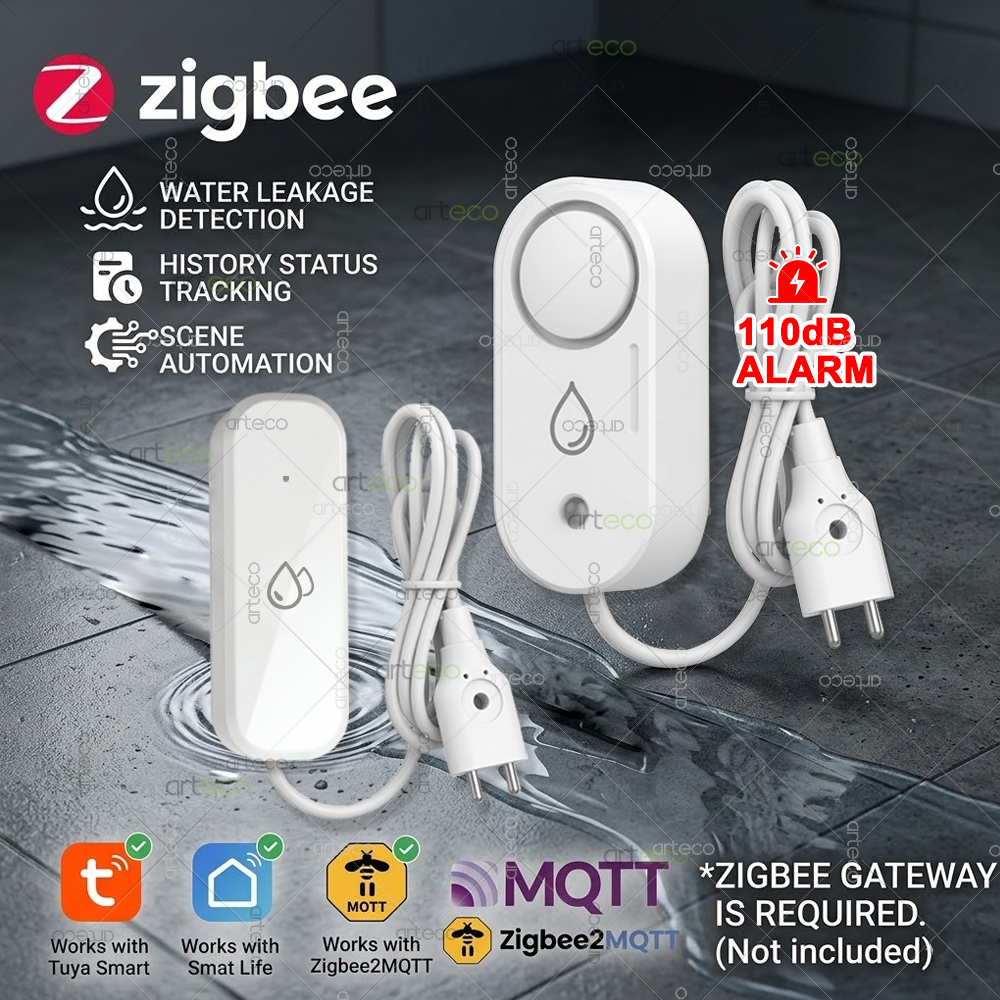 Zigbee Water Leak Sensor Flood - Water Alarm Sensor บทวิจารณ์และราคา