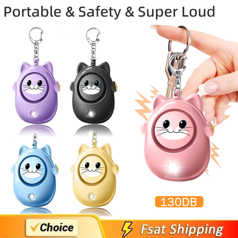 Cute Cat Personal Self Defense - Personal Alarm Keychain บทวิจารณ์และราคา