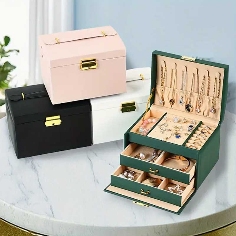 Three Drawer Handheld Jeweller - Lockbox Key Secure บทวิจารณ์และราคา