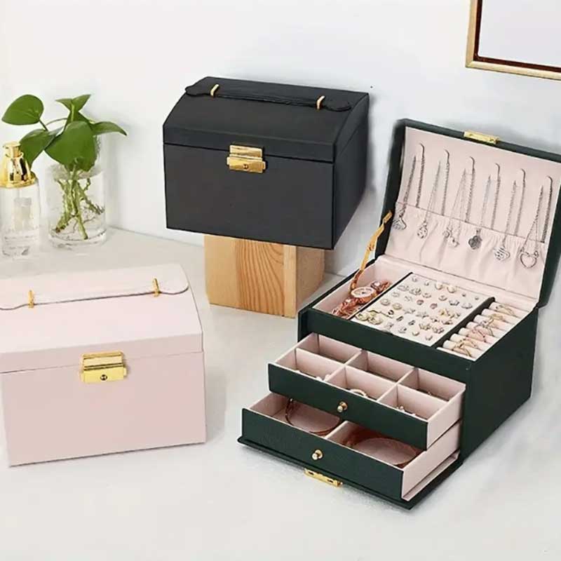 Three Drawer Handheld Jeweller - Lockbox Key Secure บทวิจารณ์และราคา