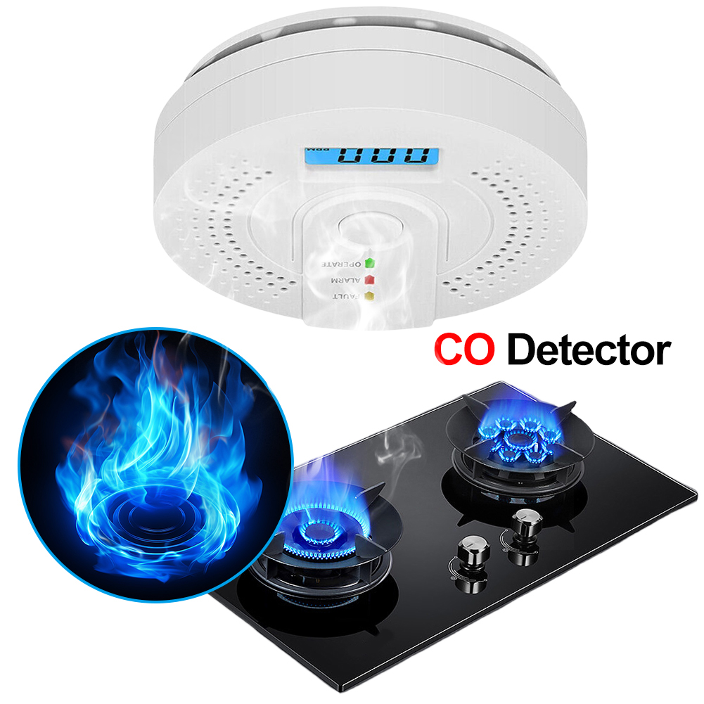 Digital Carbon Monoxide Detect - Smoke Detector Interconnected บทวิจารณ์และราคา