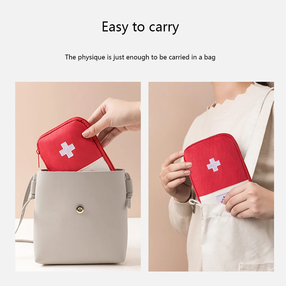 Mini Travel Medicine Bag Porta - First Aid Bag Kit บทวิจารณ์และราคา