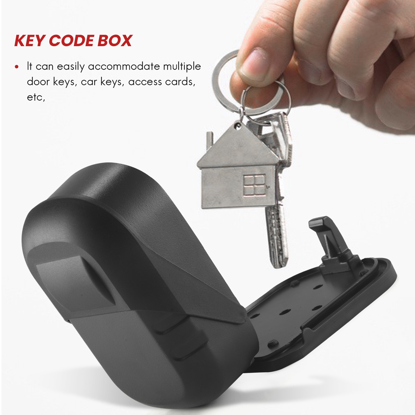 B27B Key Lock Box Wall Mount 4 - Lockbox Key Secure บทวิจารณ์และราคา