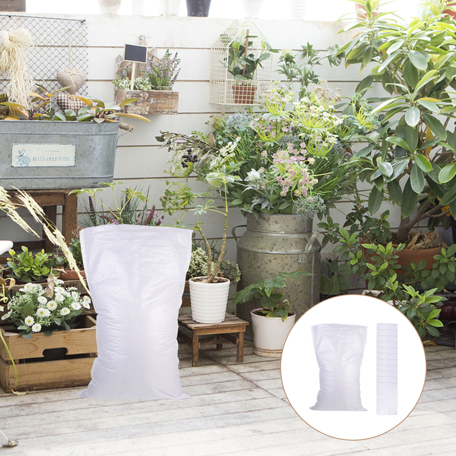 16Pcs Empty Woven Flood Sandba - Flood Barrier Bag บทวิจารณ์และราคา