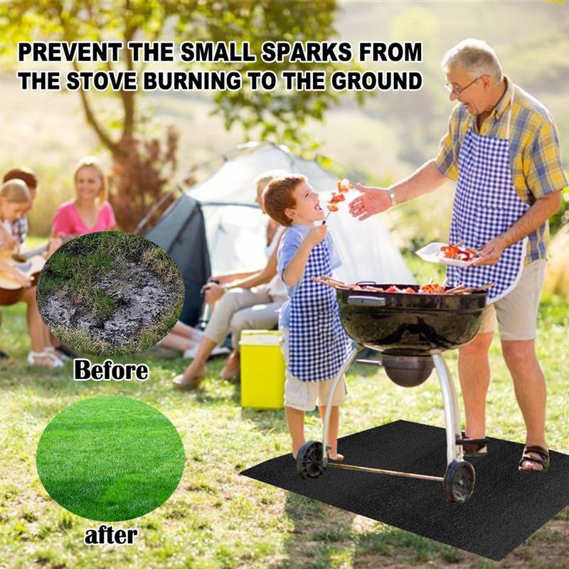 Under Grill Mat Fireplace Fire - Fire Blanket Kitchen บทวิจารณ์และราคา