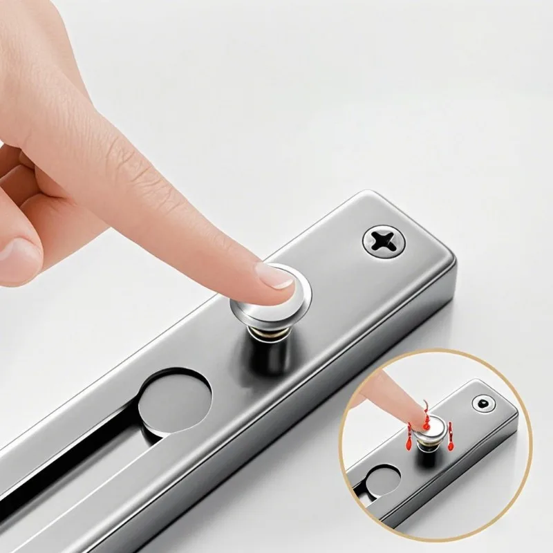 No Drill Stainless Steel Secur - Security Chain Door บทวิจารณ์และราคา