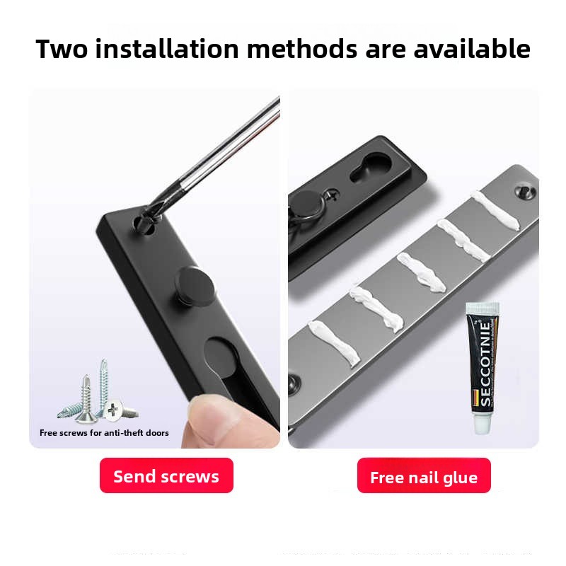 No Drill Stainless Steel Secur - Security Chain Door บทวิจารณ์และราคา