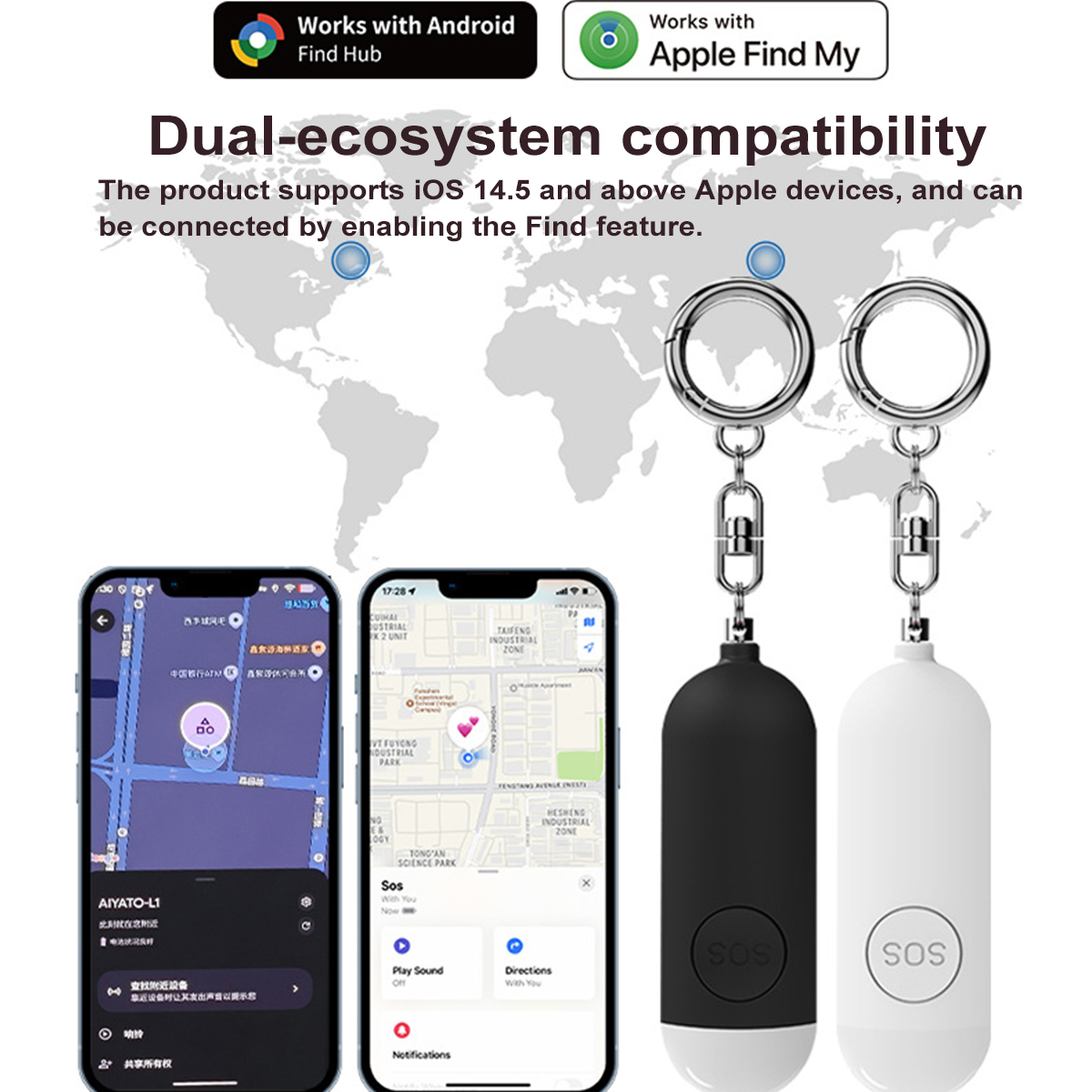 Self Defense Alarm LED Light R - Personal Alarm Keychain บทวิจารณ์และราคา