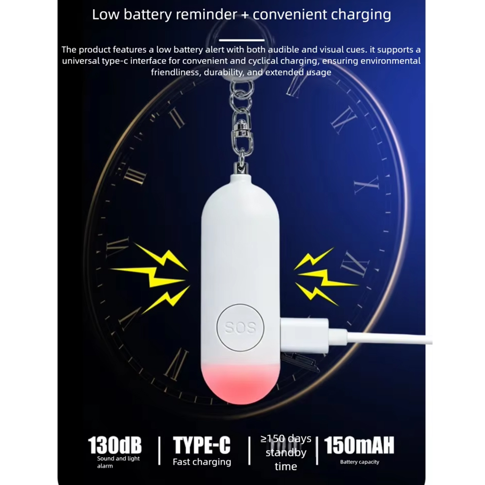 Self Defense Alarm LED Light R - Personal Alarm Keychain บทวิจารณ์และราคา