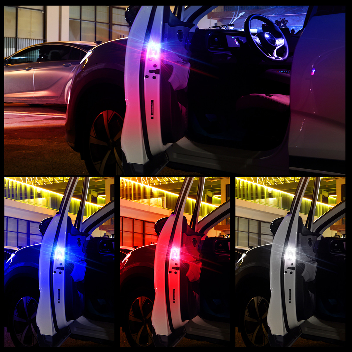 1/2pcs Car Door LED Strobe War - Emergency Exit Sign บทวิจารณ์และราคา