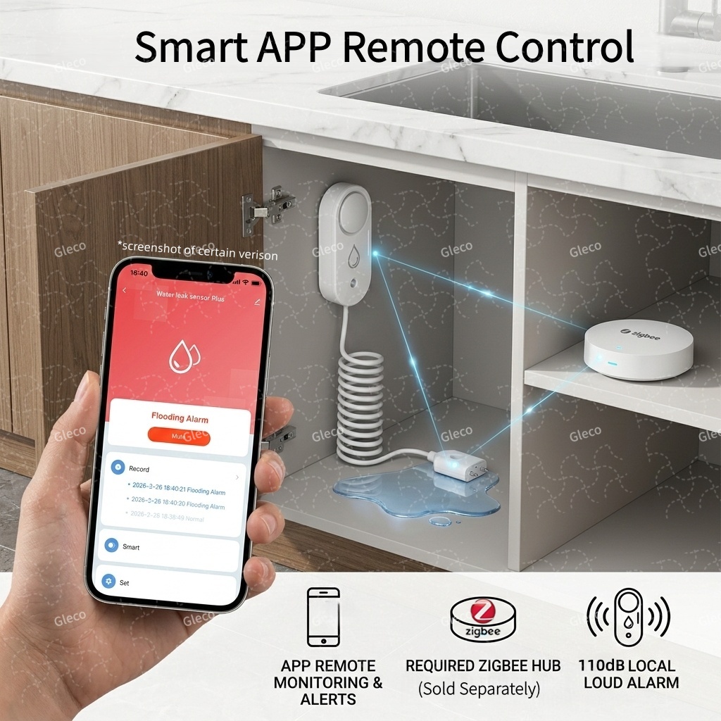 Zigbee Water Leak Sensor Flood - Water Alarm Sensor บทวิจารณ์และราคา