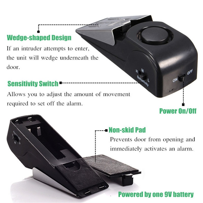 KERUI 125DB Anti-theft Burglar - Door Stop Alarm บทวิจารณ์และราคา