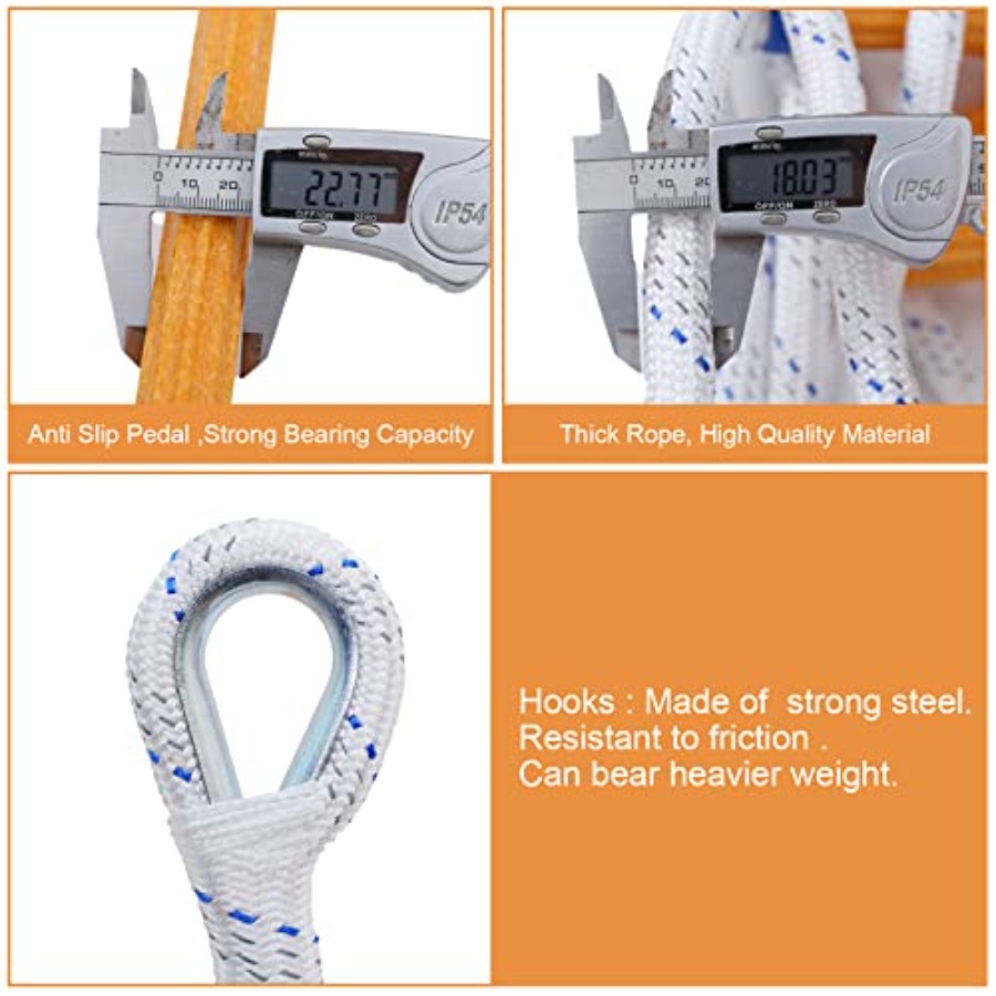Rope Ladder, 49 Feet Emergency - Fire Escape Ladder บทวิจารณ์และราคา
