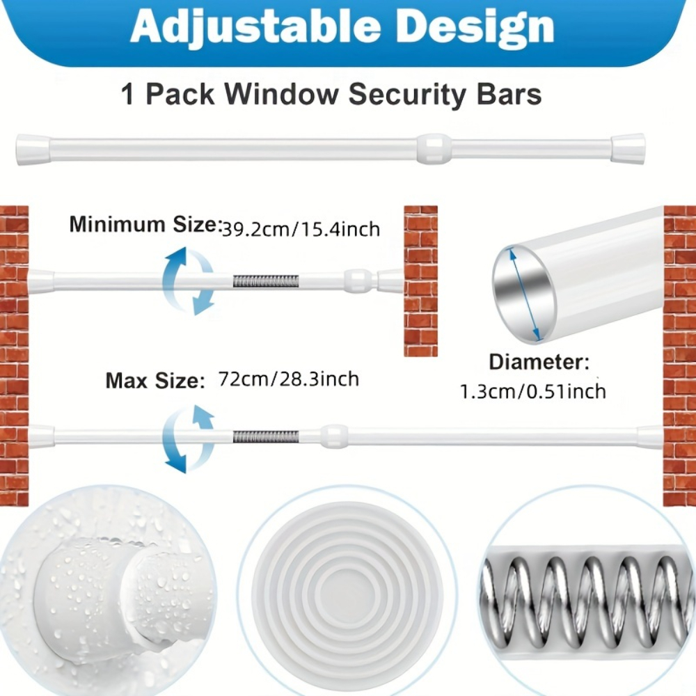 Adjustable Metal Window & Door - Window Lock Bar บทวิจารณ์และราคา