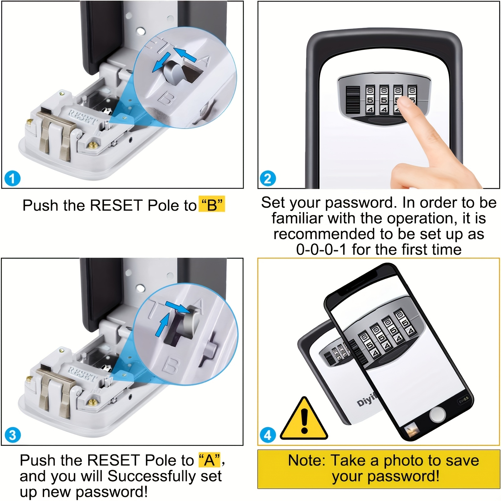 1pc Ultra-Secure Safety Key Bo - Lockbox Key Secure บทวิจารณ์และราคา