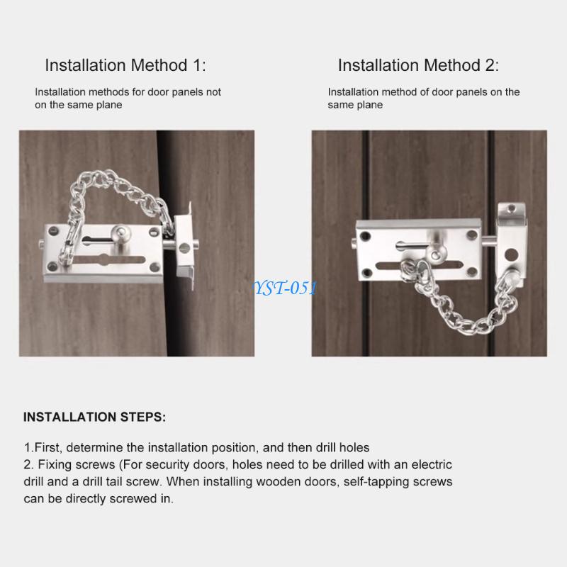E15A Corrosions Resistant Stee - Security Chain Door บทวิจารณ์และราคา