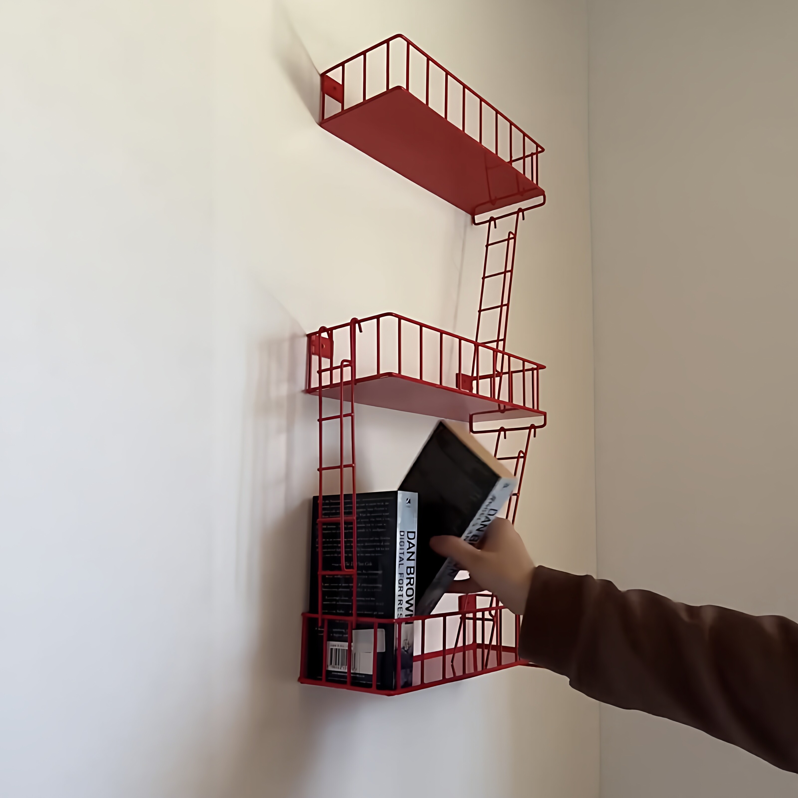 Fire Escape Wall Shelf, 3-Tier - Fire Escape Ladder บทวิจารณ์และราคา