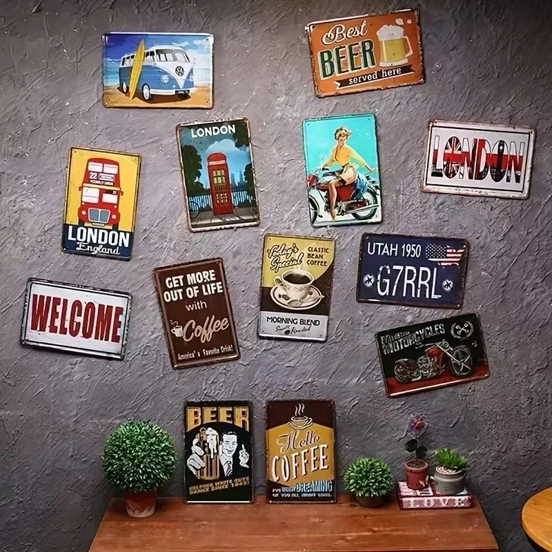 （2D Tin painting）Vintage Metal - Emergency Exit Sign บทวิจารณ์และราคา