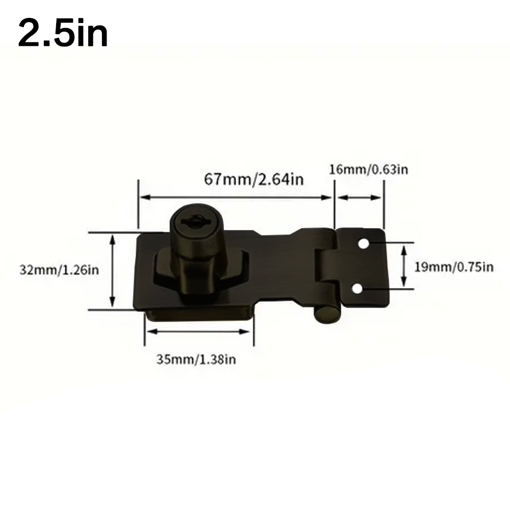 Locking Hasp Heavy Duty Lockin - Medicine Cabinet Lock บทวิจารณ์และราคา