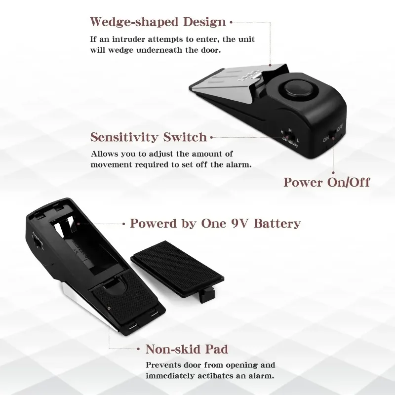 ZEXEF mini security protection - Door Stop Alarm บทวิจารณ์และราคา