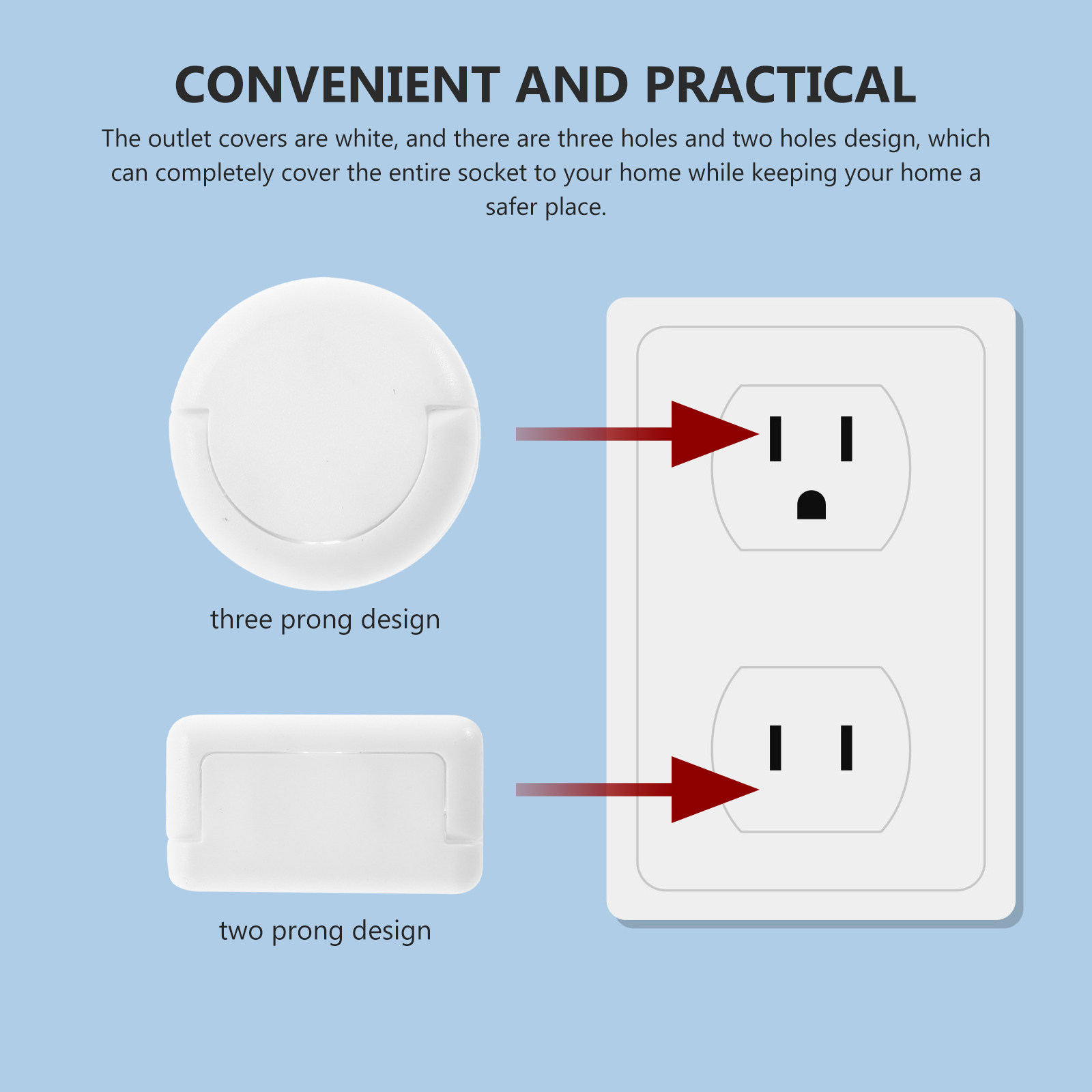 50Pcs Outlet Covers Child Proo - Outlet Cover Baby บทวิจารณ์และราคา