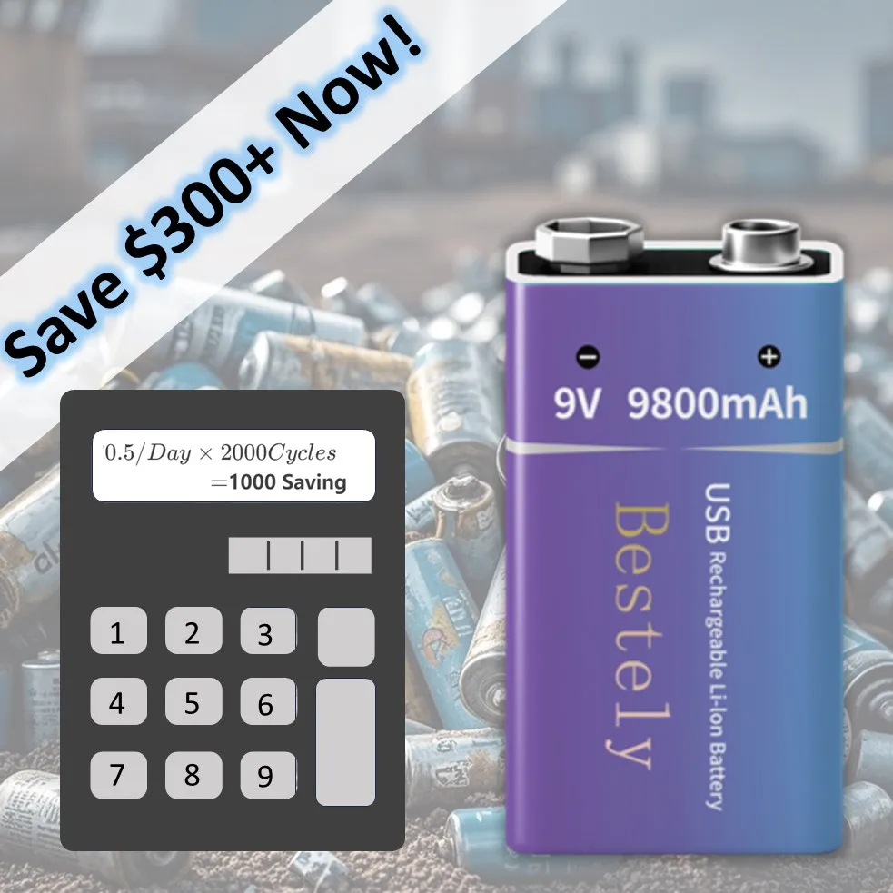Rechargeable 9V Battery, 9800m - Smoke Detector Interconnected บทวิจารณ์และราคา