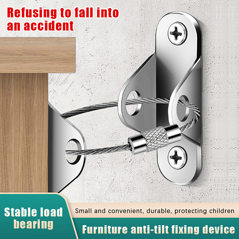 1Set Anti-Tip Furniture Anchor - Earthquake Anchor Strap บทวิจารณ์และราคา