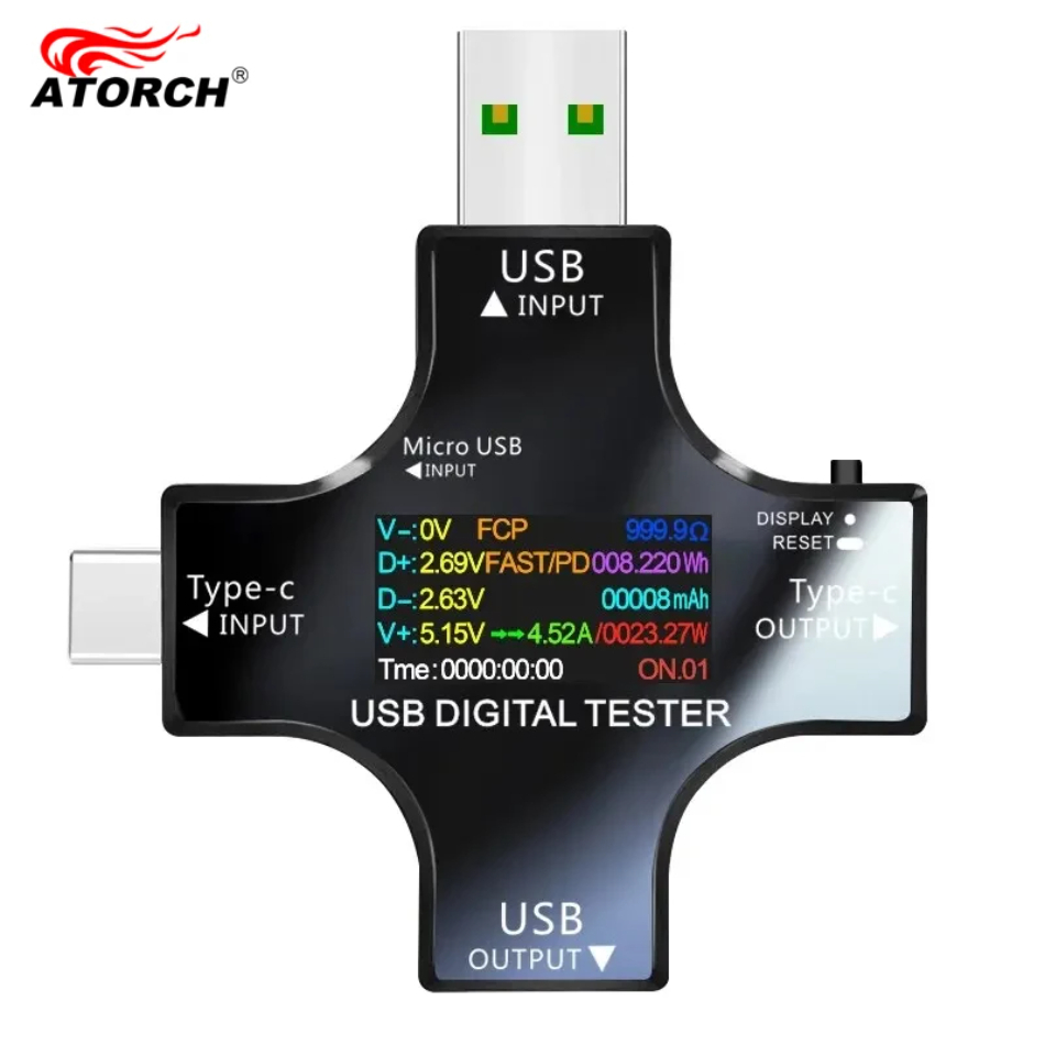 USB Tester DC Type-C PD Digita - Co Detector Plug บทวิจารณ์และราคา