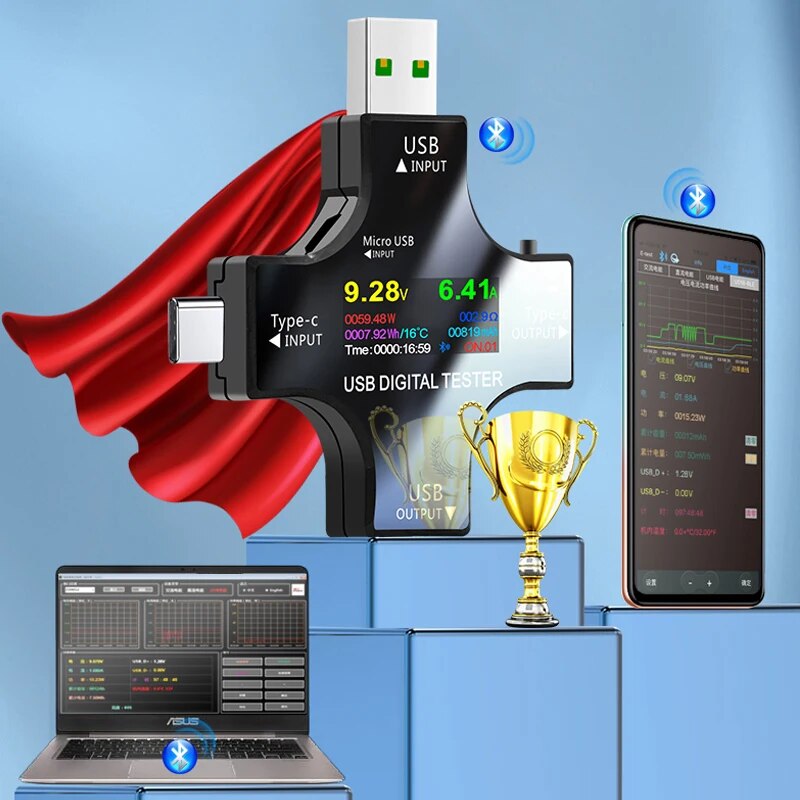 USB Tester DC Type-C PD Digita - Co Detector Plug บทวิจารณ์และราคา
