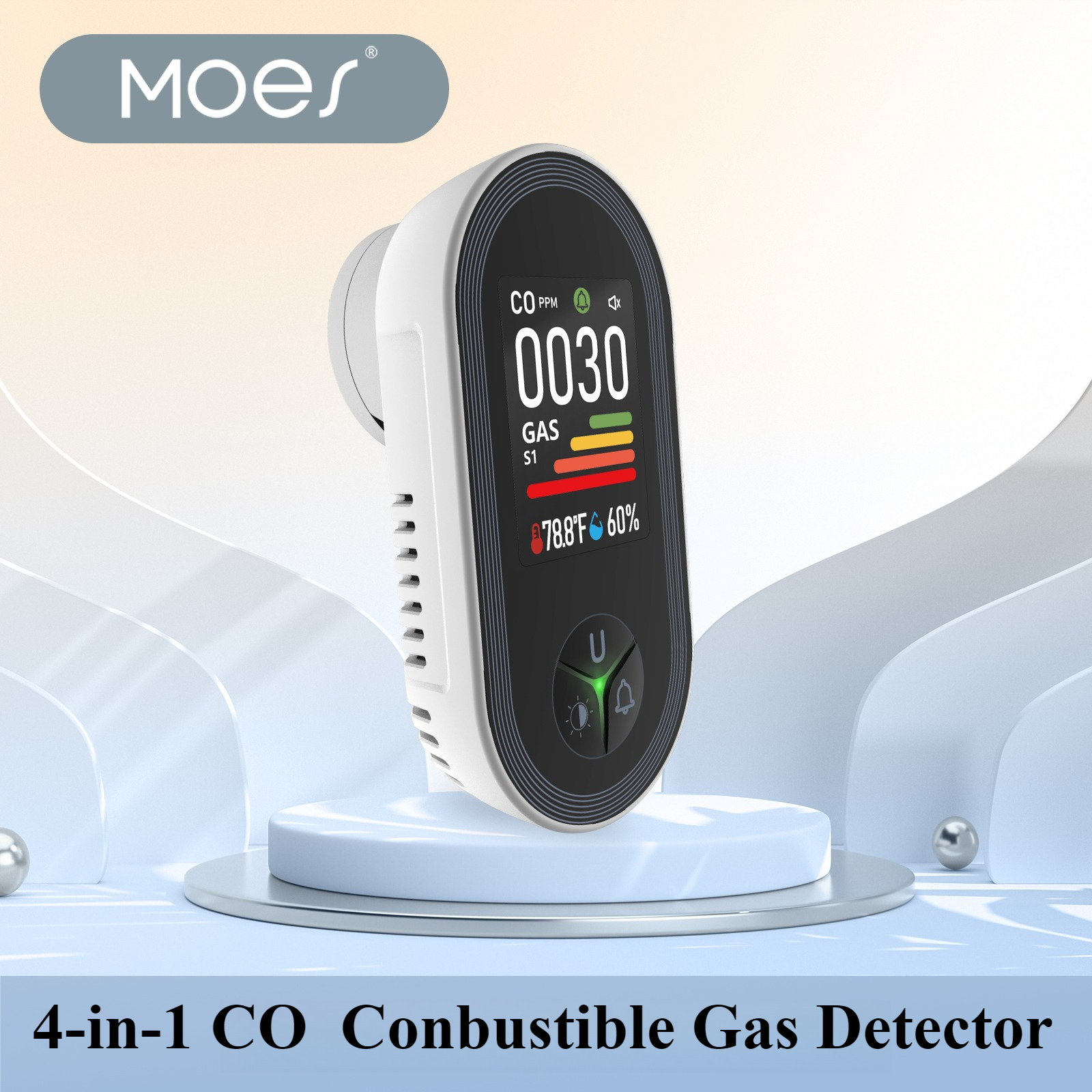 MOES 4-in-1 Plug-in Gas Detect - Co Detector Plug บทวิจารณ์และราคา