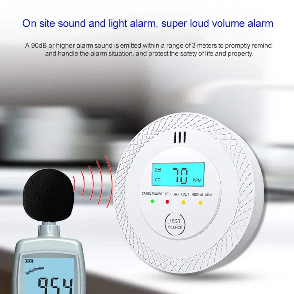 Carbon Monoxide Alarm Detector - Smoke Detector Interconnected บทวิจารณ์และราคา