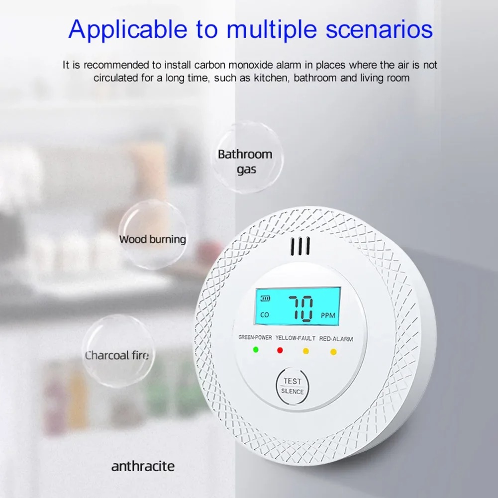 Carbon Monoxide Alarm Detector - Smoke Detector Interconnected บทวิจารณ์และราคา