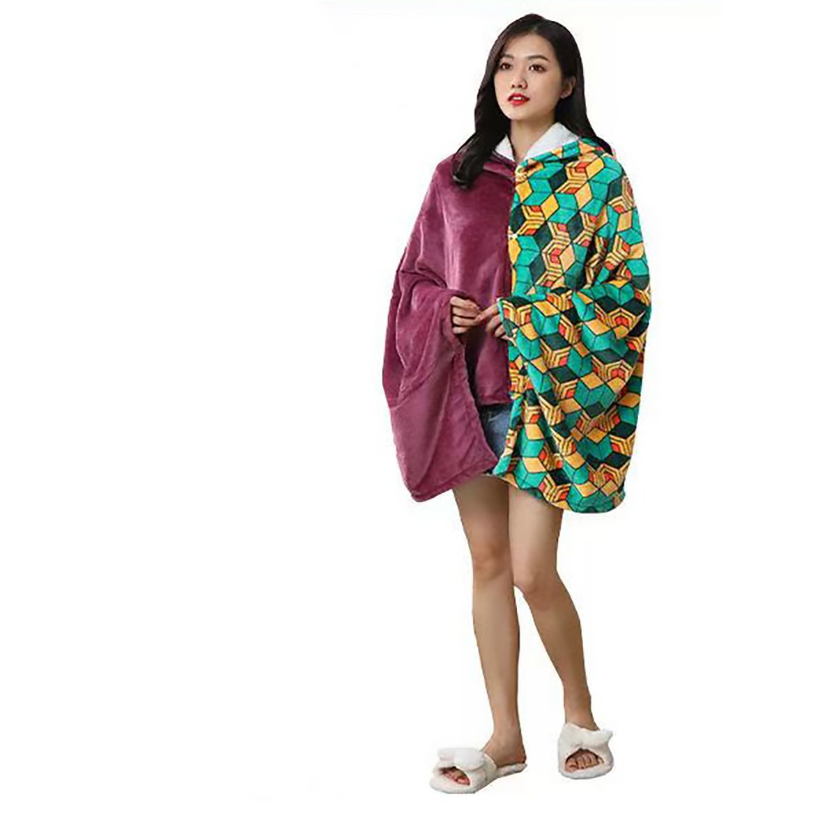 Anime Flannel Blanket Hoodie S - Fire Blanket Kitchen บทวิจารณ์และราคา