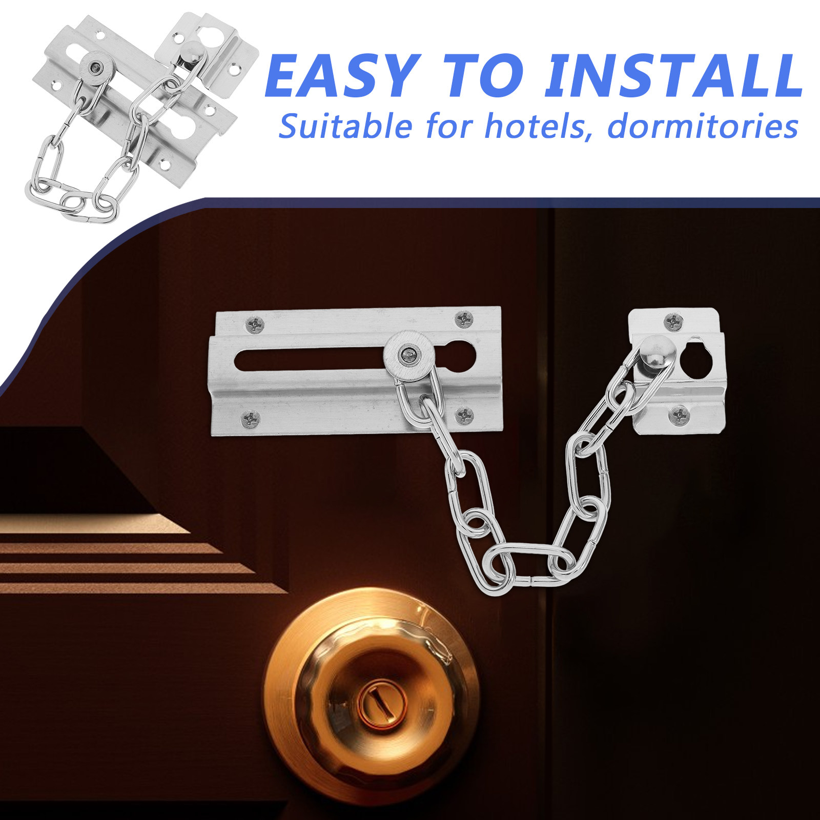 Door Chain Lock Stainless Stee - Security Chain Door บทวิจารณ์และราคา