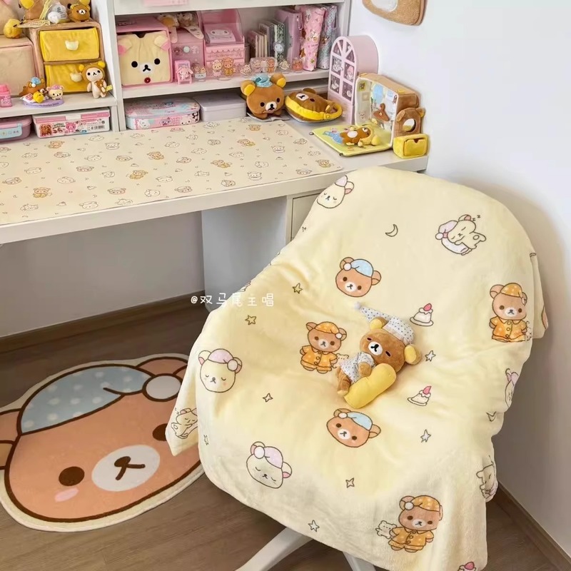 Cartoon Rilakkuma Flannel Thro - Fire Blanket Kitchen บทวิจารณ์และราคา