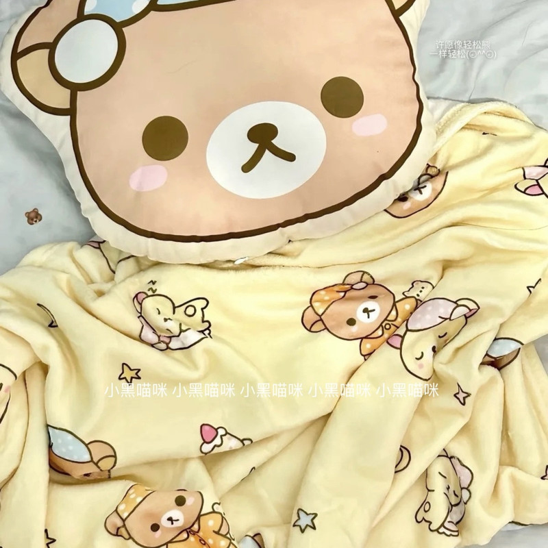 Cartoon Rilakkuma Flannel Thro - Fire Blanket Kitchen บทวิจารณ์และราคา