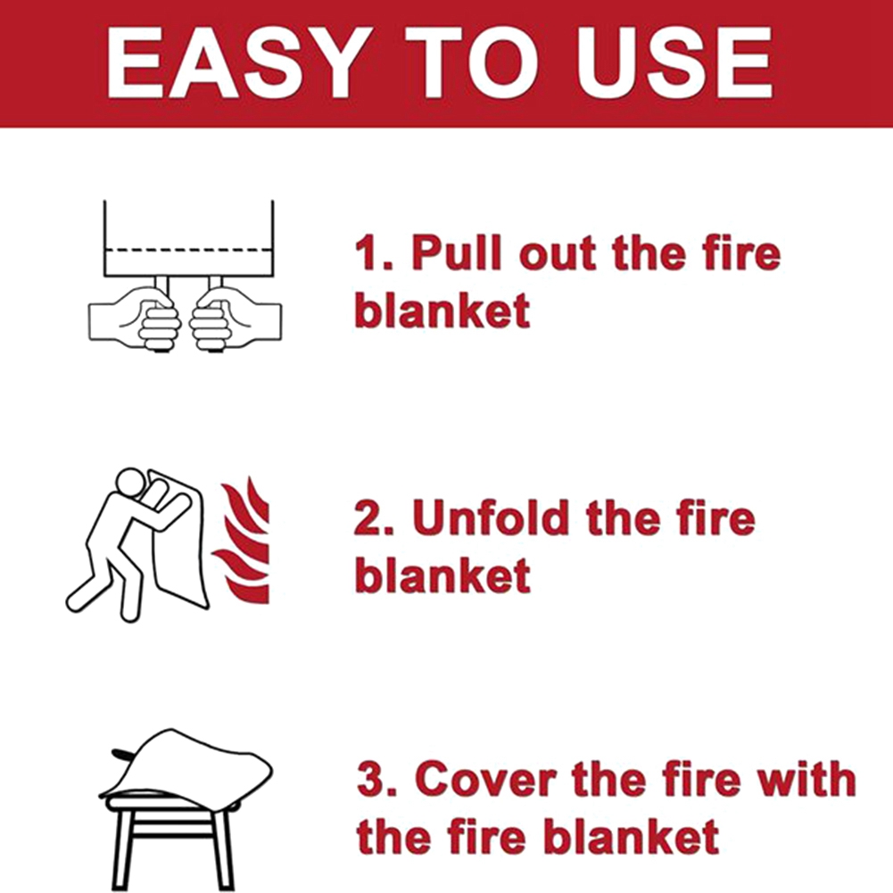 A40Z-Emergency Fire Blanket, F - Fire Blanket Kitchen บทวิจารณ์และราคา