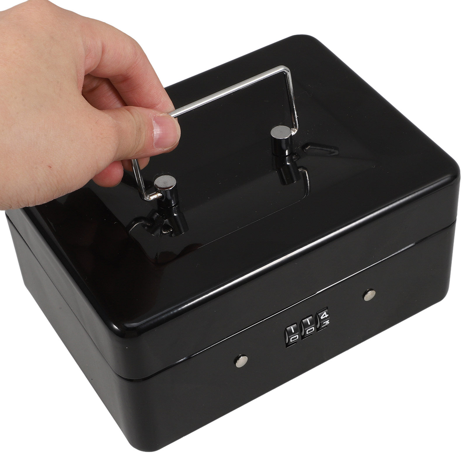 Small Lockable Steel Cash Box  - Lockbox Key Secure บทวิจารณ์และราคา