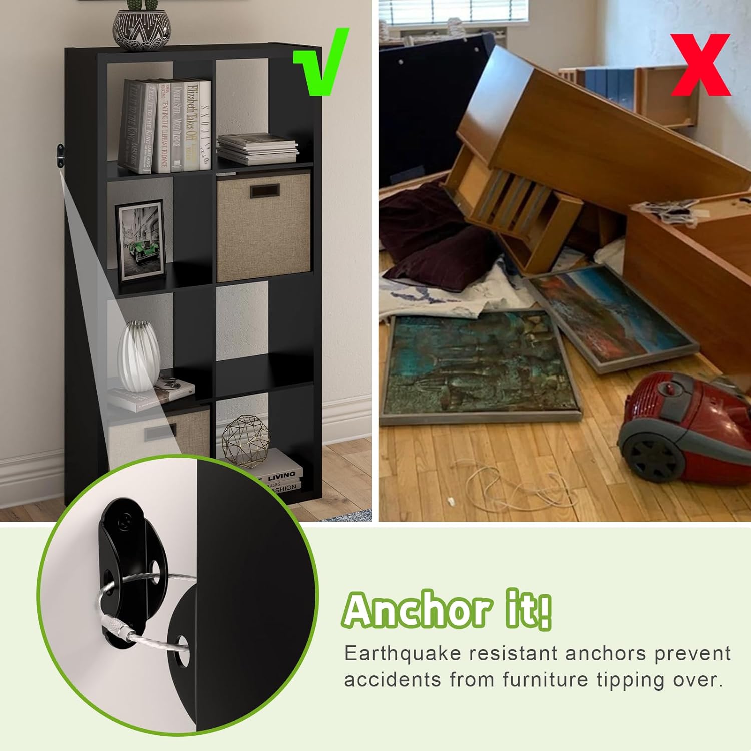 Furniture Anchors Furniture St - Earthquake Anchor Strap บทวิจารณ์และราคา