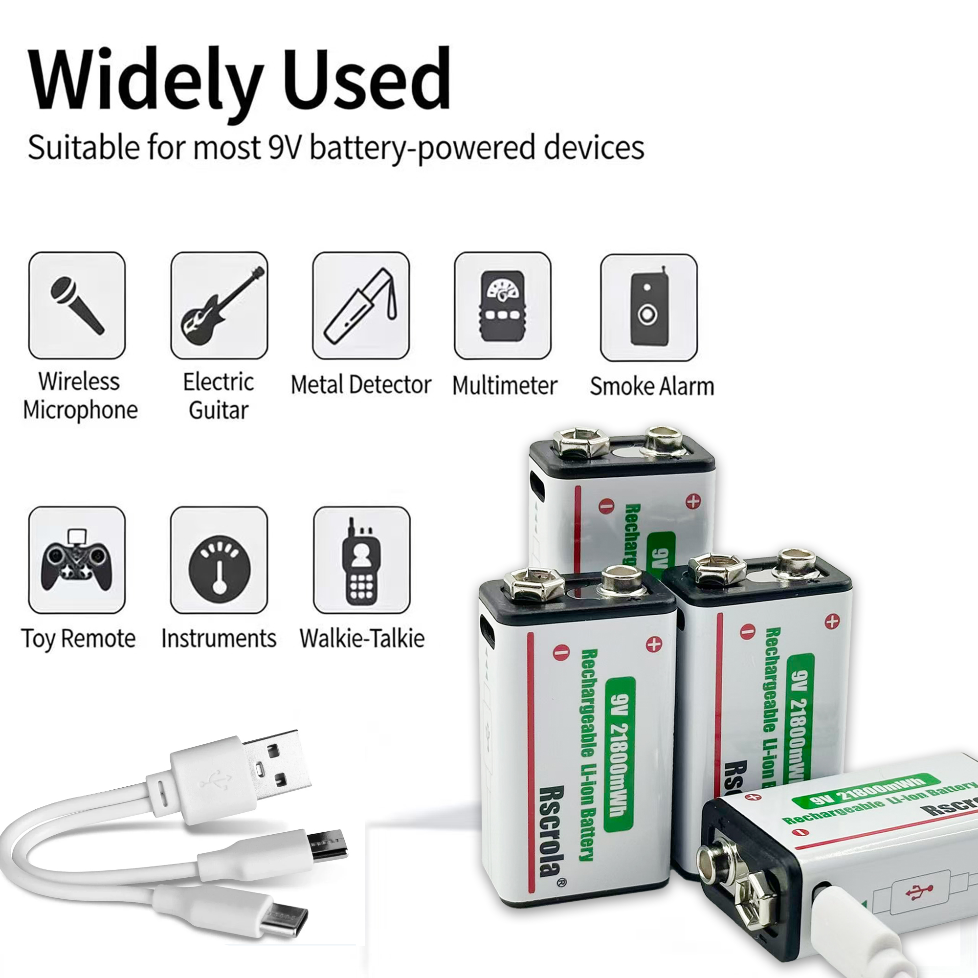 Long-Lasting 9V Lithium ion Re - Smoke Detector Interconnected บทวิจารณ์และราคา