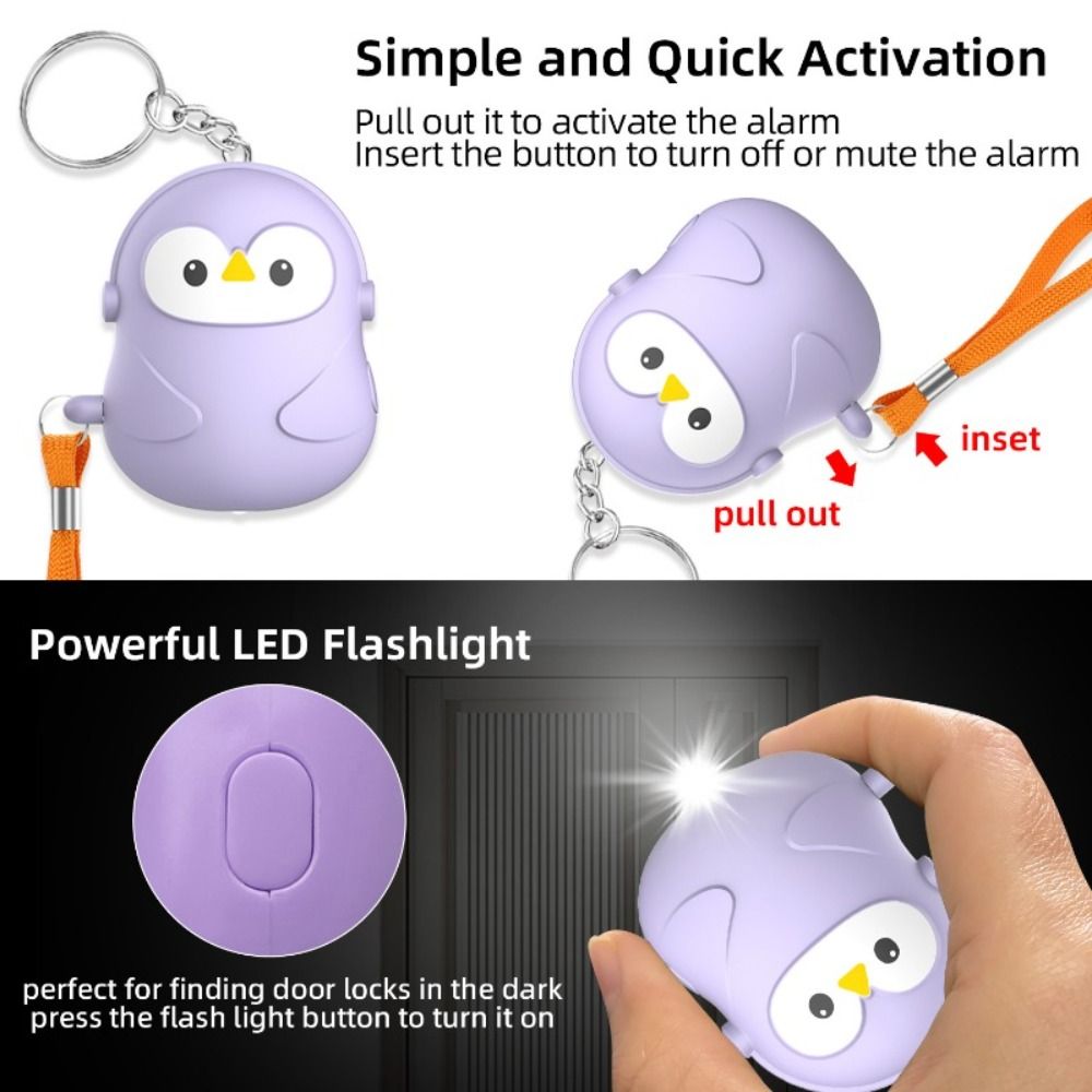 New 130dB Personal Self Defens - Personal Alarm Keychain บทวิจารณ์และราคา